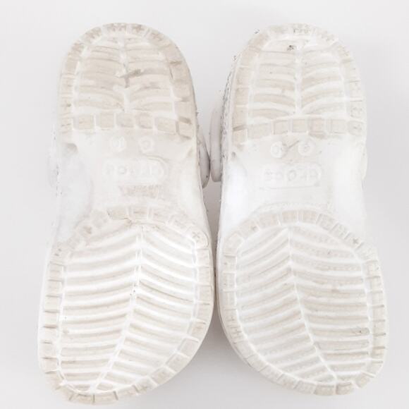 Crocs Clogs Girls 10 White Glitter Slip On Water Shoe My Little Pony Jibbitz - Picture 7 of 8